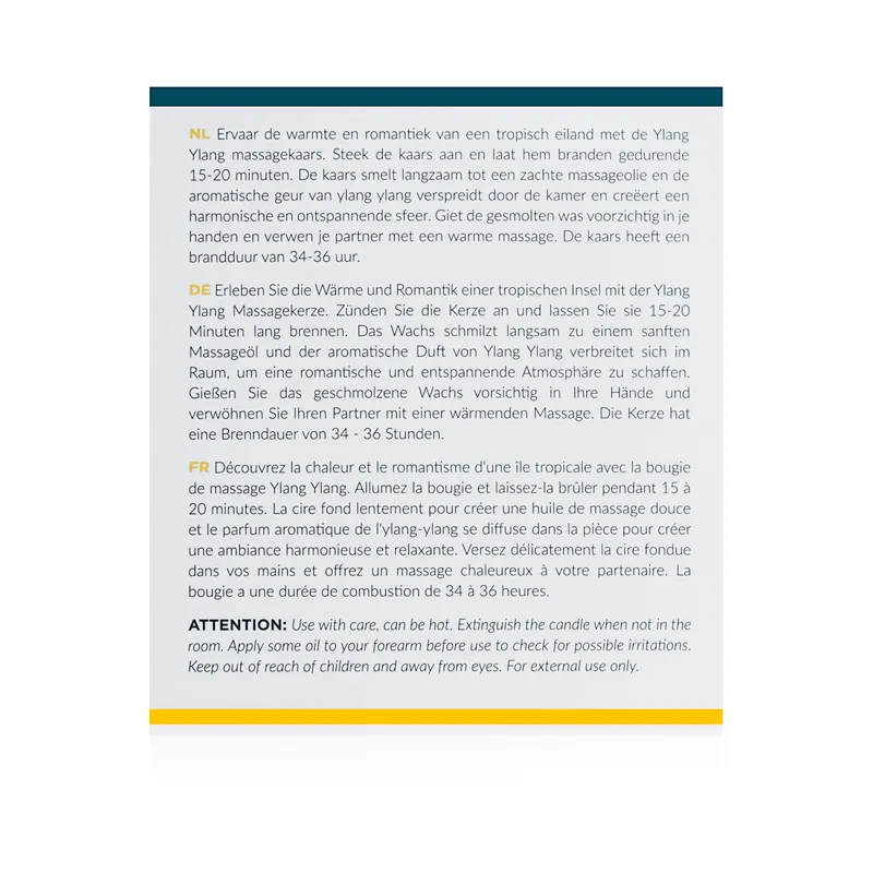 Exotiq Massagekerze Ylang Ylang - 200g – Bild 5