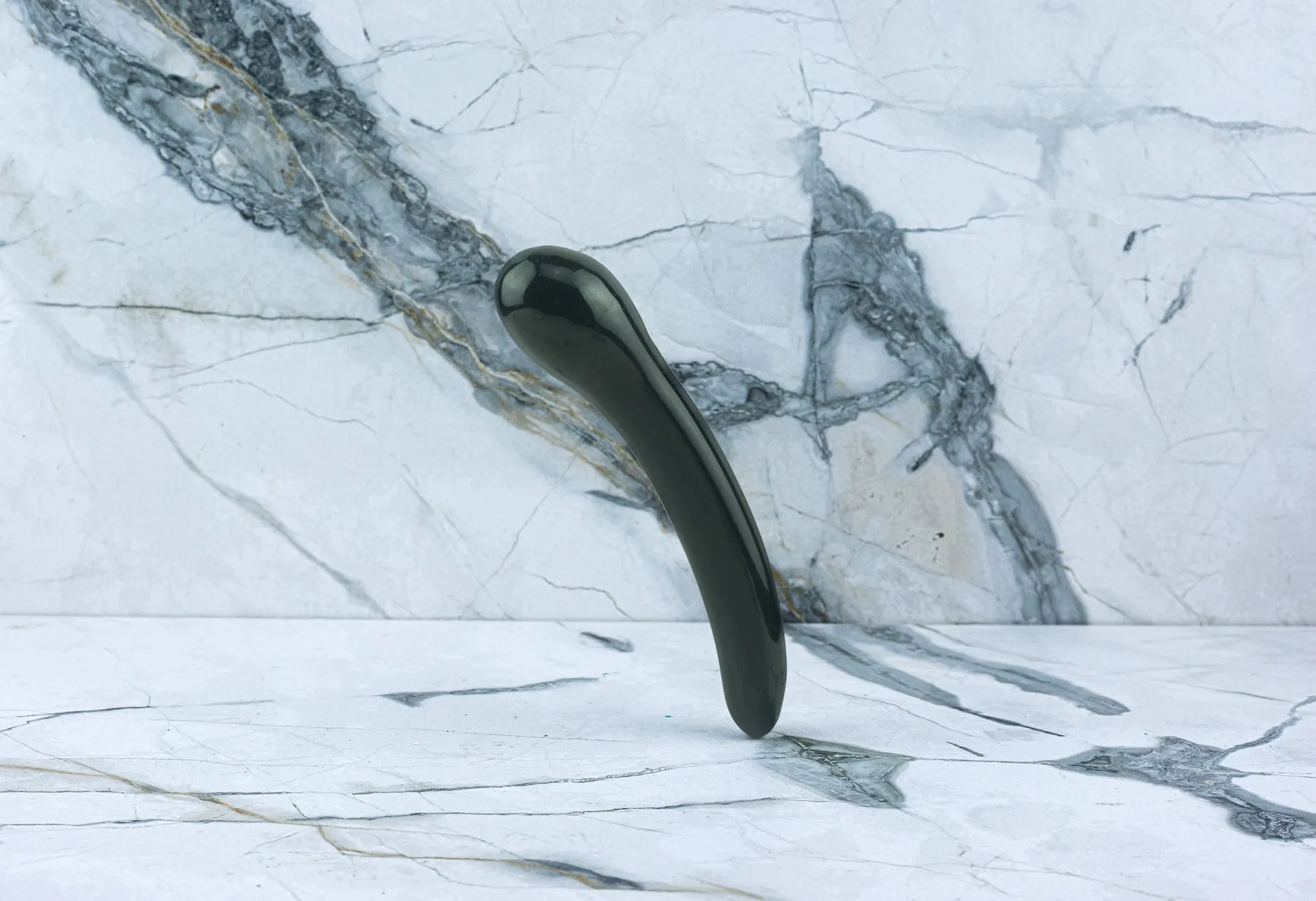 Kristall Dildo Isabella - Obsidian – Bild 2