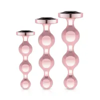 Rosy Gold - Metall-Buttplug-Set 3 Teile - Roségold Rosy Gold - Metall-Buttplug-Set 3 Teile - Roségold
