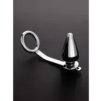 Triune Intruder with C-Ring: Edelstahl-Penis-/Hodenring mit Analplug (50mm) Triune Intruder with C-Ring: Edelstahl-Penis-/Hodenring mit Analplug (50mm)