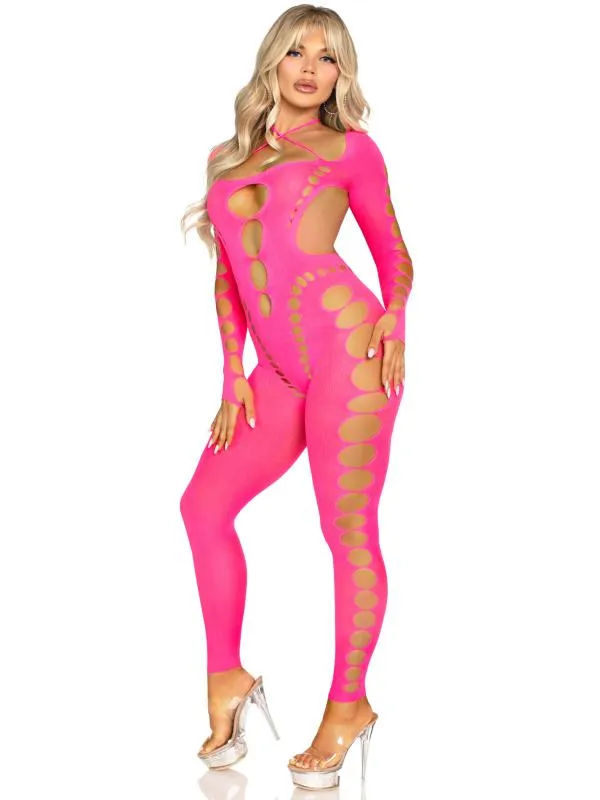 Leg Avenue - Nahtloser Bodystocking - Rosa Leg Avenue - Nahtloser Bodystocking - Rosa