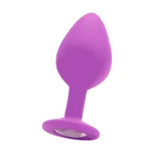 Ouch! Large Diamond Butt Plug: Analplug mit Kristall, lila Ouch! Large Diamond Butt Plug: Analplug mit Kristall, lila