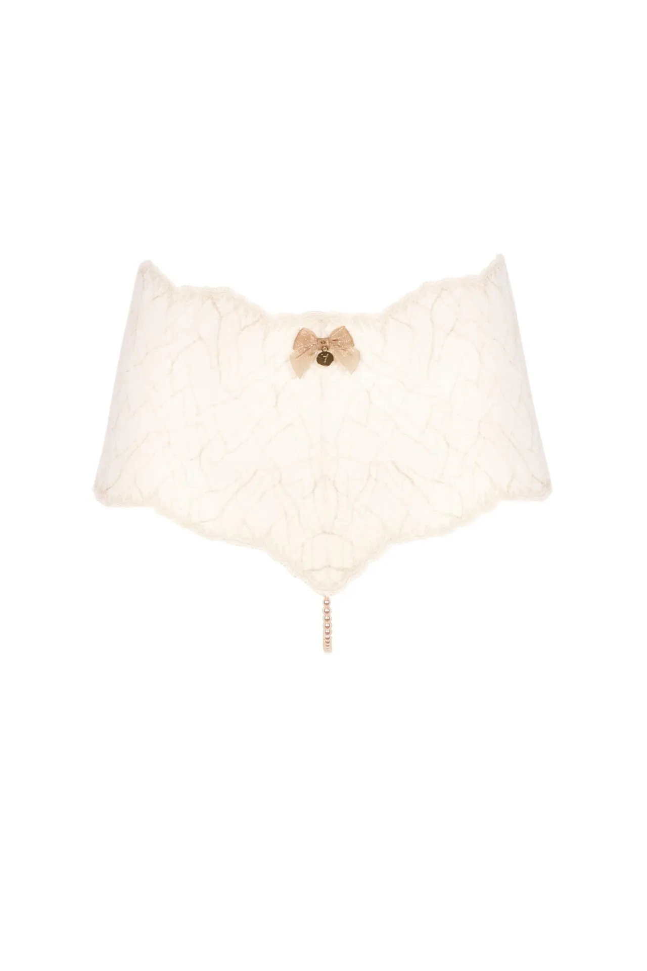 Bracli - Sydney Panty Elfenbein - Luxus Perlenstring Dessous Größe S – Bild 2