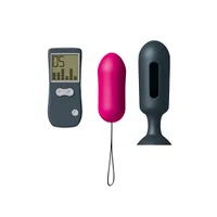Dorcel Genius Secret Vibe: Vibro-Ei mit Analplug, pink/grau Dorcel Genius Secret Vibe: Vibro-Ei mit Analplug, pink/grau