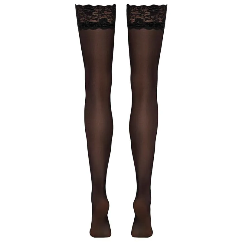 Cottelli Collection – Straps-Strümpfe – Schwarz – Bild 5