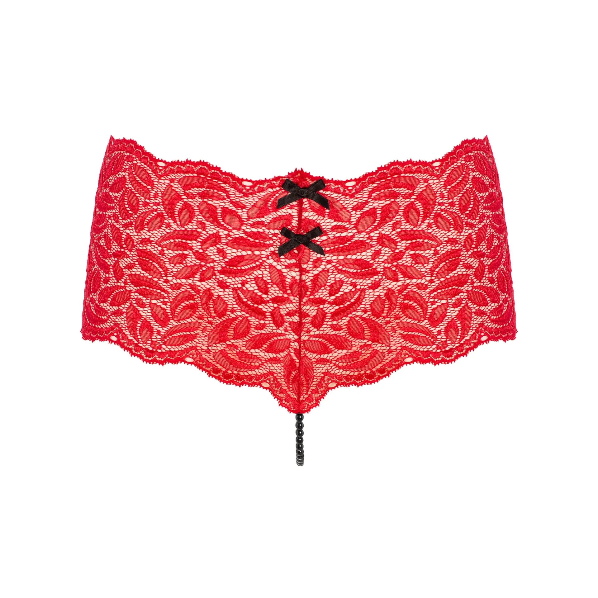 Bracli - Flame Paris Panty Rot - Luxus Perlenstring Dessous Größe L Bracli - Flame Paris Panty Rot - Luxus Perlenstring Dessous Größe L