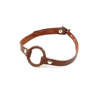 Leder-Ringknebel, braun Leder-Ringknebel, braun