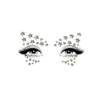 Schmucksticker Gesicht Sterne leuchtend Schmucksticker Gesicht Sterne leuchtend