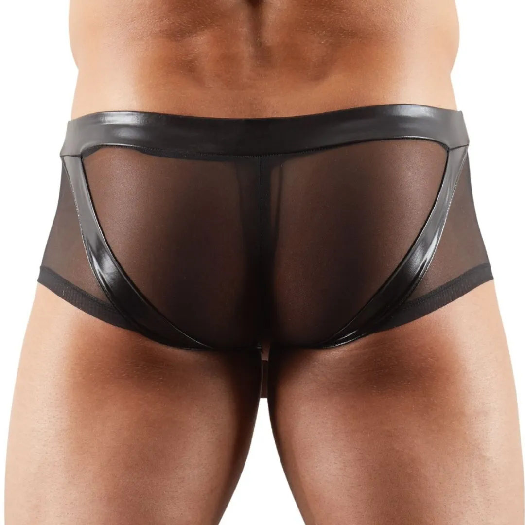 Transparente Pants mit Wetlook-Details und Penisring – Bild 4