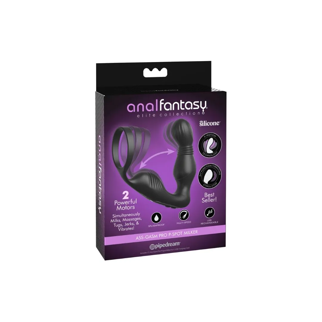 Analvibrator „Ass-Gasm Pro P-Spot Milker“ mit Penisring – Bild 5