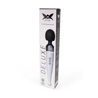 Pixey Deluxe: Wandvibrator, silber/schwarz Pixey Deluxe: Wandvibrator, silber/schwarz