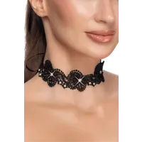 Halsband mit Perlen und Glitzersteinen Halsband mit Perlen und Glitzersteinen