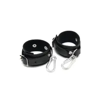 Leder-Handfesseln, schwarz Leder-Handfesseln, schwarz