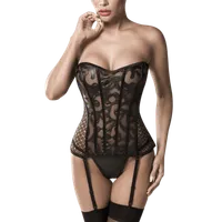 Corsage mit Strapshalter und Muster Corsage mit Strapshalter und Muster