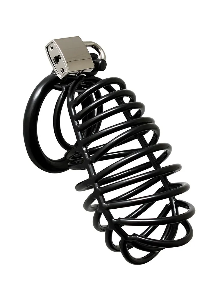 Metal Male Chastity Device: Metall Penis-Keuschheitskäfig, schwarz Metal Male Chastity Device: Metall Penis-Keuschheitskäfig, schwarz