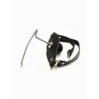 Black Label The Holder Ball Gag: Leder-Knebel mit Silikon-Ballknebel, schwarz Black Label The Holder Ball Gag: Leder-Knebel mit Silikon-Ballknebel, schwarz