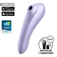 Satisfyer Dual Pleasure Connect App, Vibrator + Druckwellen Satisfyer Dual Pleasure Connect App, Vibrator + Druckwellen