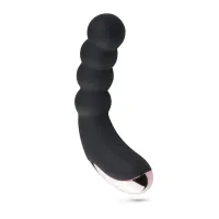 Pleasure Me Vibrator mit geripptem Schaft - schwarz Pleasure Me Vibrator mit geripptem Schaft - schwarz