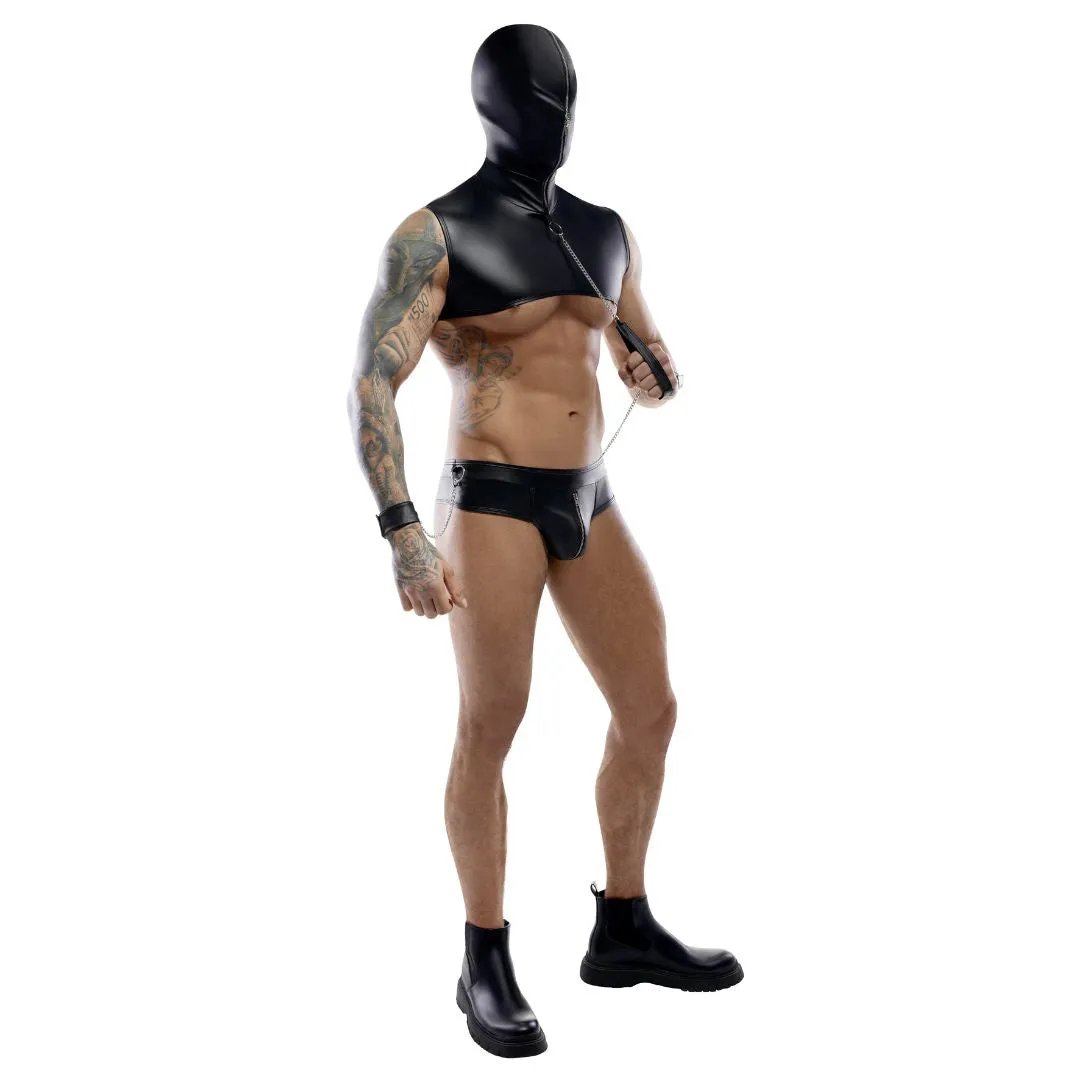 Top plus String mit Handfesseln und Leine – Bild 5