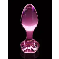 Icicles No. 48: Glas-Analplug, pink Icicles No. 48: Glas-Analplug, pink