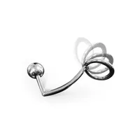 Anal Intruder: Edelstahl-Penis-/Hodenring (40mm) mit Analplug Anal Intruder: Edelstahl-Penis-/Hodenring (40mm) mit Analplug