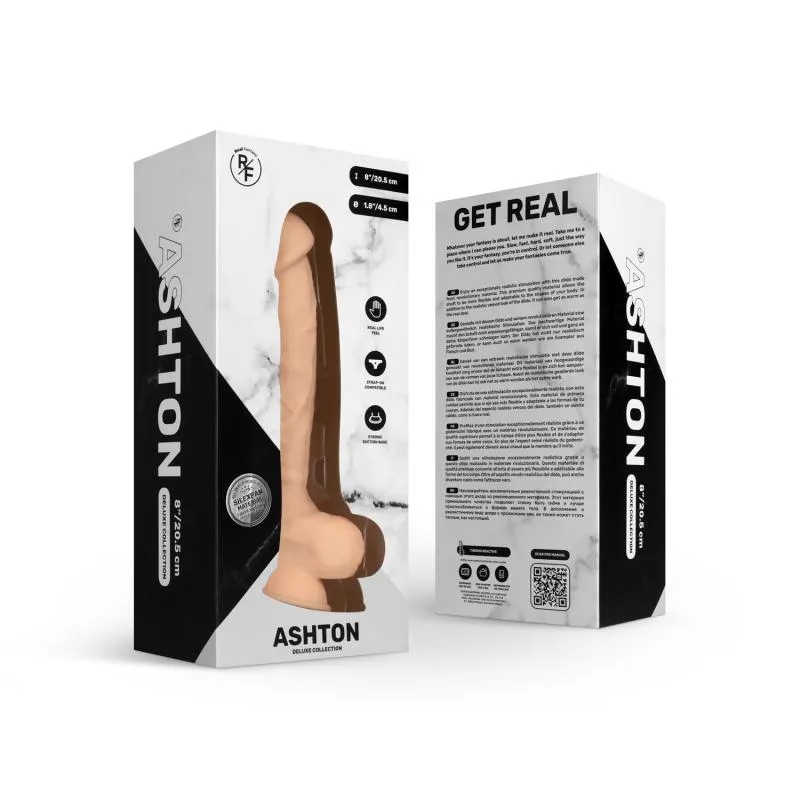 Real Fantasy - Ashton Realistischer Dildo - 21 cm – Bild 3