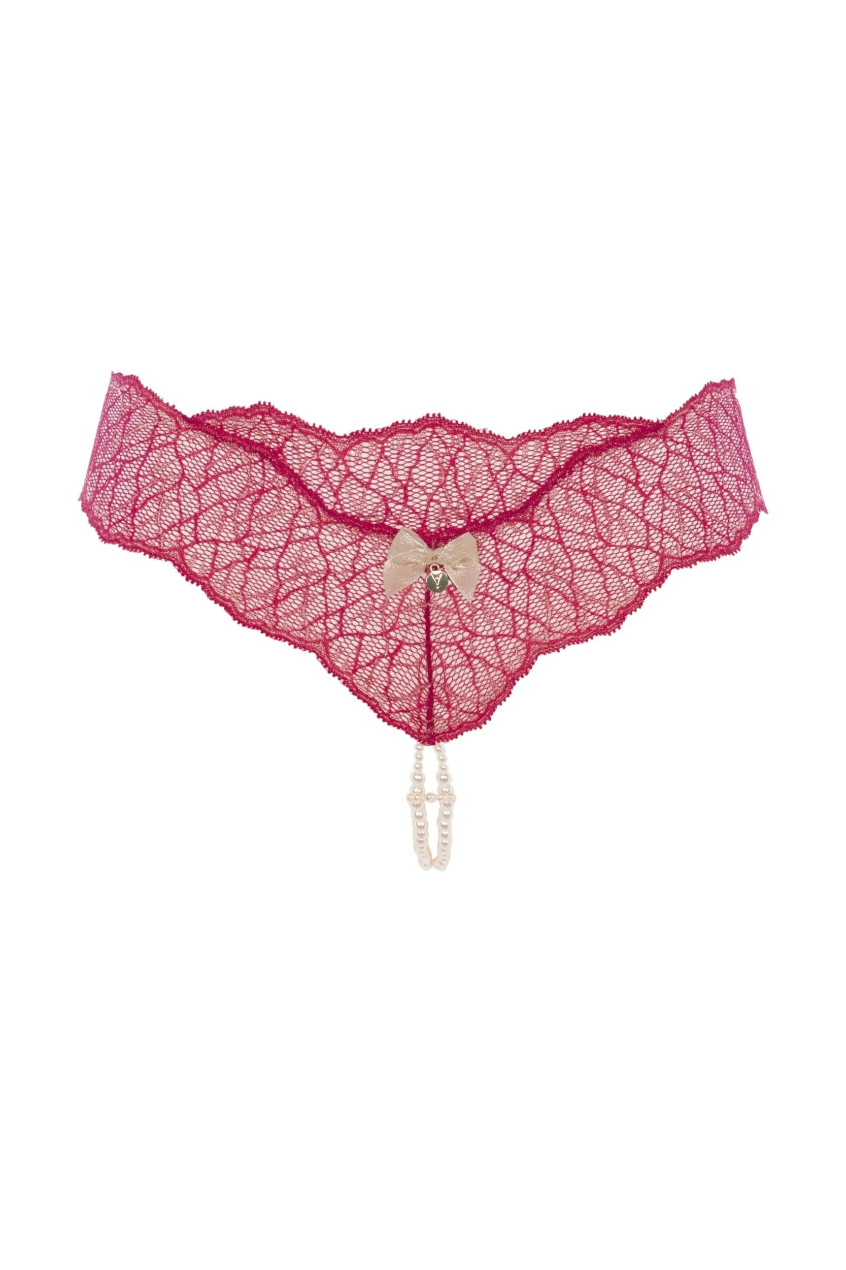 Bracli - Sydney Doppelter Perlenstring Rot - Luxus-Dessous Größe L – Bild 2