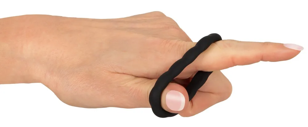 3-teiliges â Penisringe-Setâ mit Wellenstruktur – Bild 4