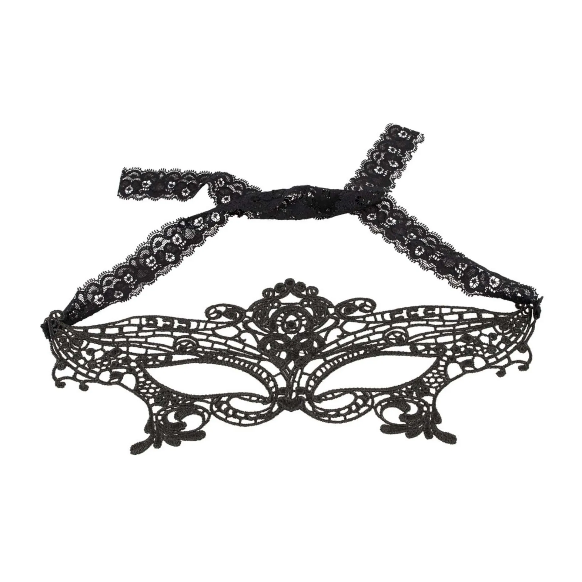 Augenmaske gestickt aus schwarzer Spitze – Bild 5