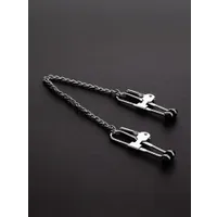 Triune Pressure Tit Lock Nipple Clamps: Edelstahl-Nippelklemmen mit Kette Triune Pressure Tit Lock Nipple Clamps: Edelstahl-Nippelklemmen mit Kette