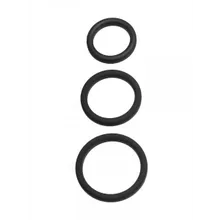 Perfect Fit Xact-Fit 3-Ring-Kit S-L: Penisringe-Set, schwarz Perfect Fit Xact-Fit 3-Ring-Kit S-L: Penisringe-Set, schwarz