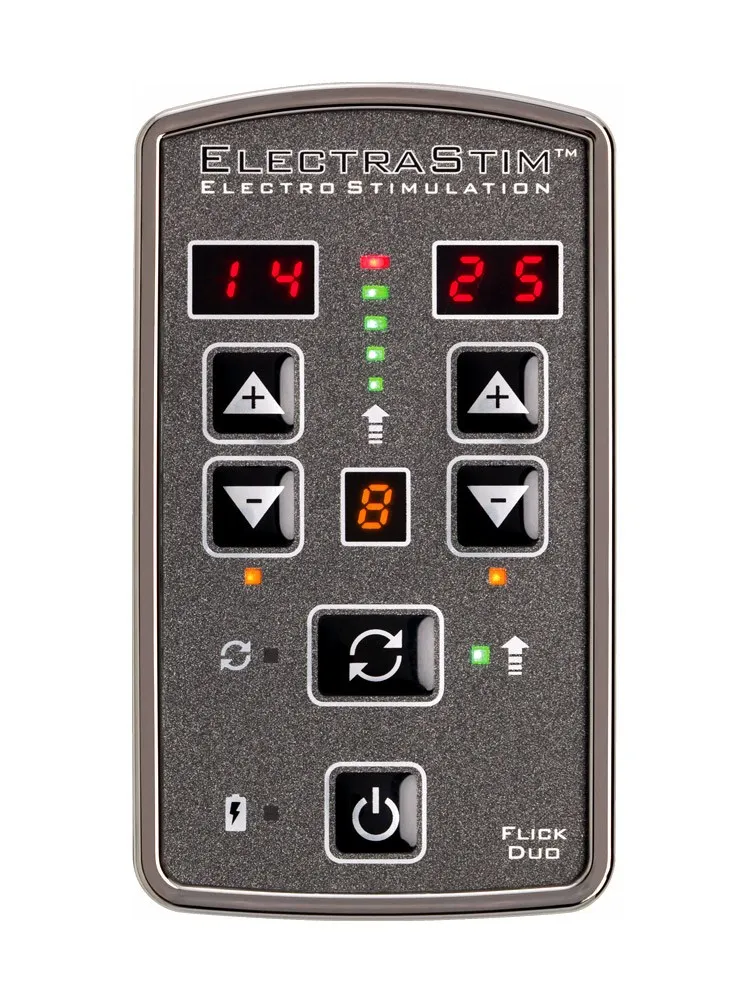 ElectraStim Flick Duo: Elektro-Set, schwarz/silber ElectraStim Flick Duo: Elektro-Set, schwarz/silber