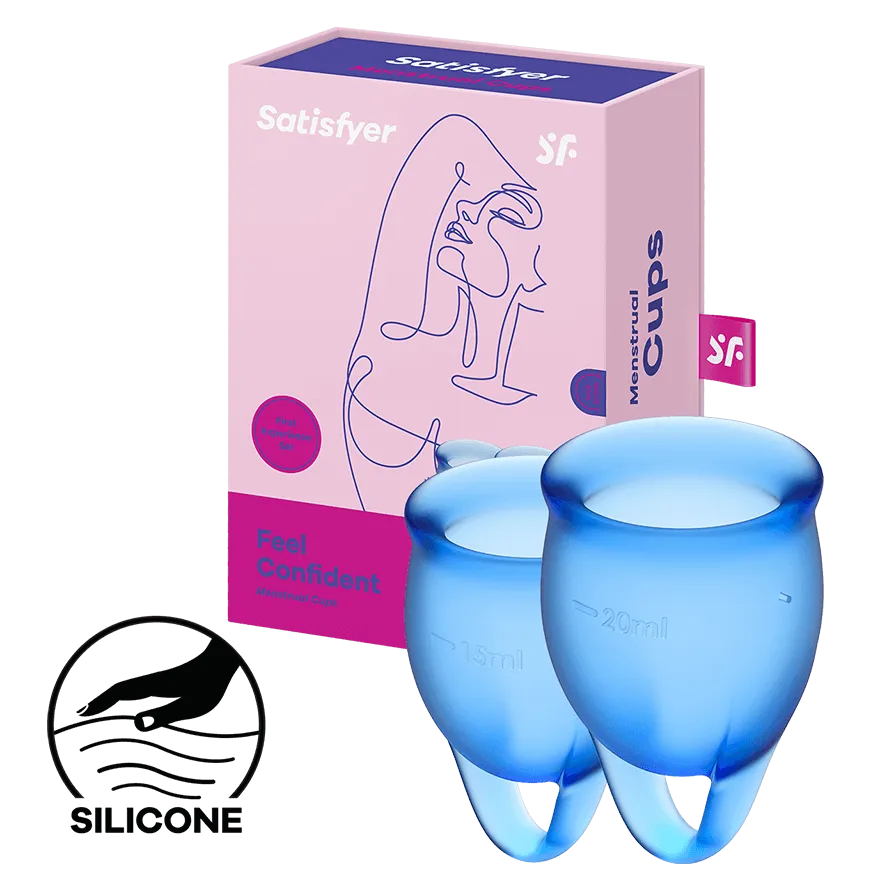 Satisfyer Feel Confident - Menstrual Cup Set, 15 & 20 ml Satisfyer Feel Confident - Menstrual Cup Set, 15 & 20 ml