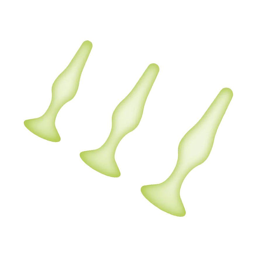 Glow in the Dark - Anal Training Kit, 3-teilig Glow in the Dark - Anal Training Kit, 3-teilig