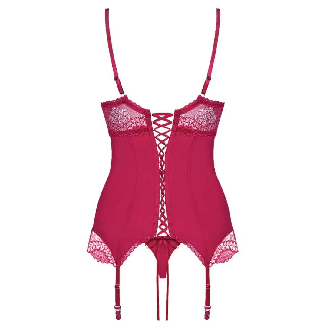 Strapshemd plus String „Rosalyne“ im Corsagen-Style – Bild 5