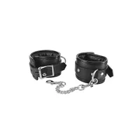 Strict Locking Padded Wristcuffs: Handfesseln, schwarz Strict Locking Padded Wristcuffs: Handfesseln, schwarz
