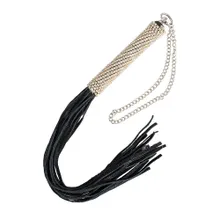 Bad Kitty Minipeitsche mit Strass, schwarz Bad Kitty Minipeitsche mit Strass, schwarz