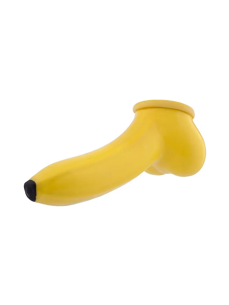 Toylie Banane: Latex-Penis-Hodenhülle (13cm), gelb Toylie Banane: Latex-Penis-Hodenhülle (13cm), gelb