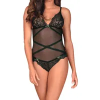 Body transparent mit Spitzenband-Besatz Body transparent mit Spitzenband-Besatz