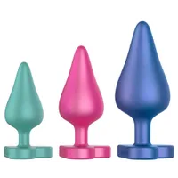 Analplug Set "Luster" im Metallic-Look Analplug Set "Luster" im Metallic-Look