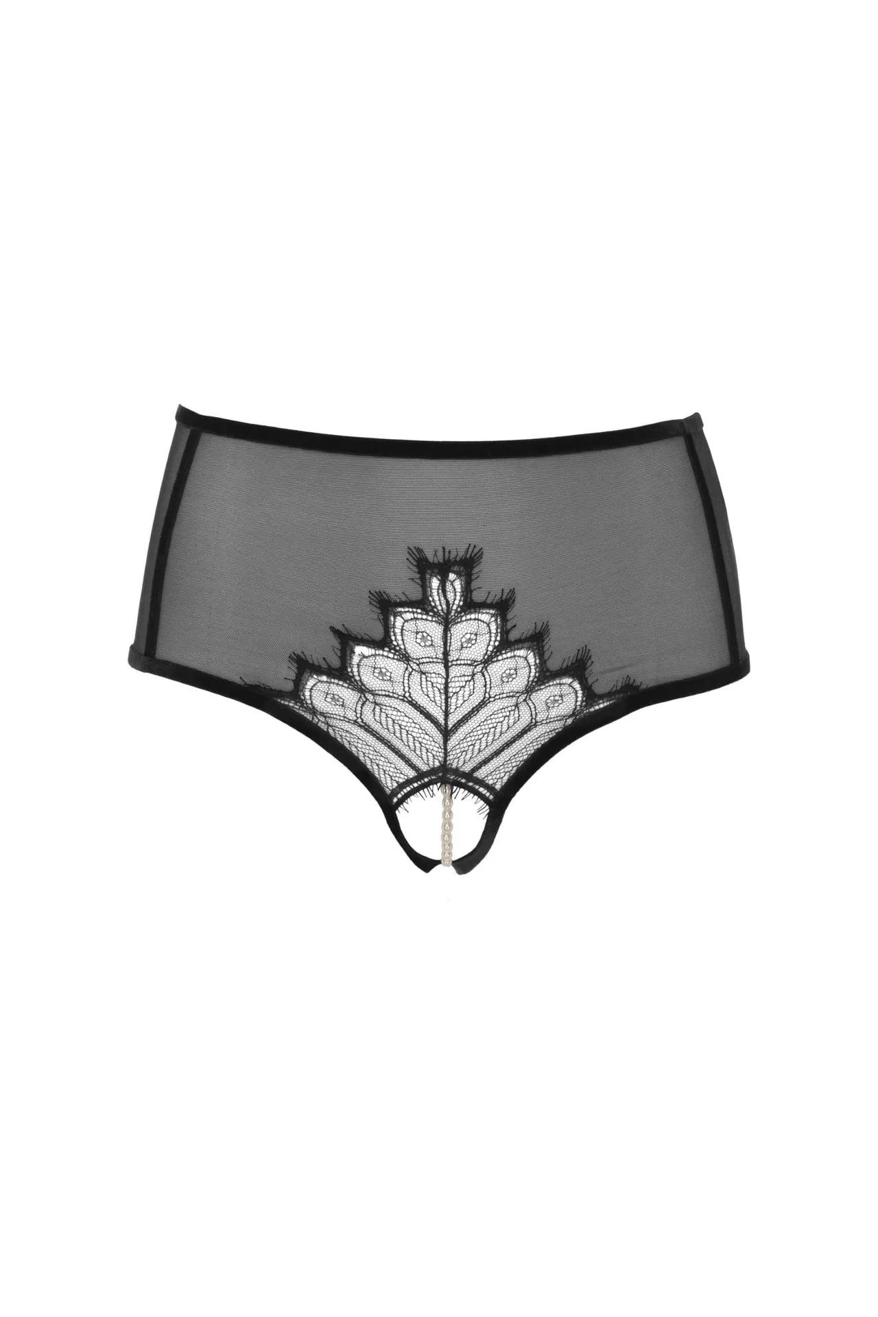 Bracli - Kyoto Hochtaillierter Perlen-Tanga - Luxus-Dessous Größe M – Bild 2