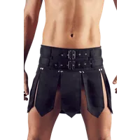 schwarzer Rock mit Gürteln schwarzer Rock mit Gürteln