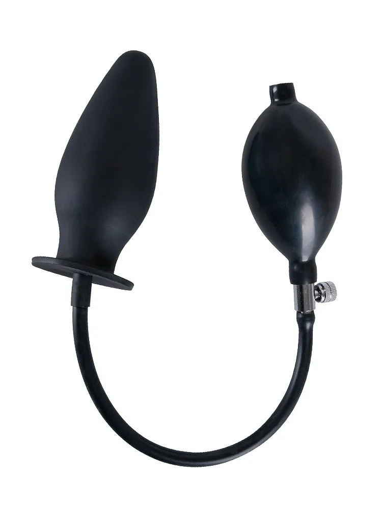 True Black Large: Analplug mit Pumpe, schwarz True Black Large: Analplug mit Pumpe, schwarz