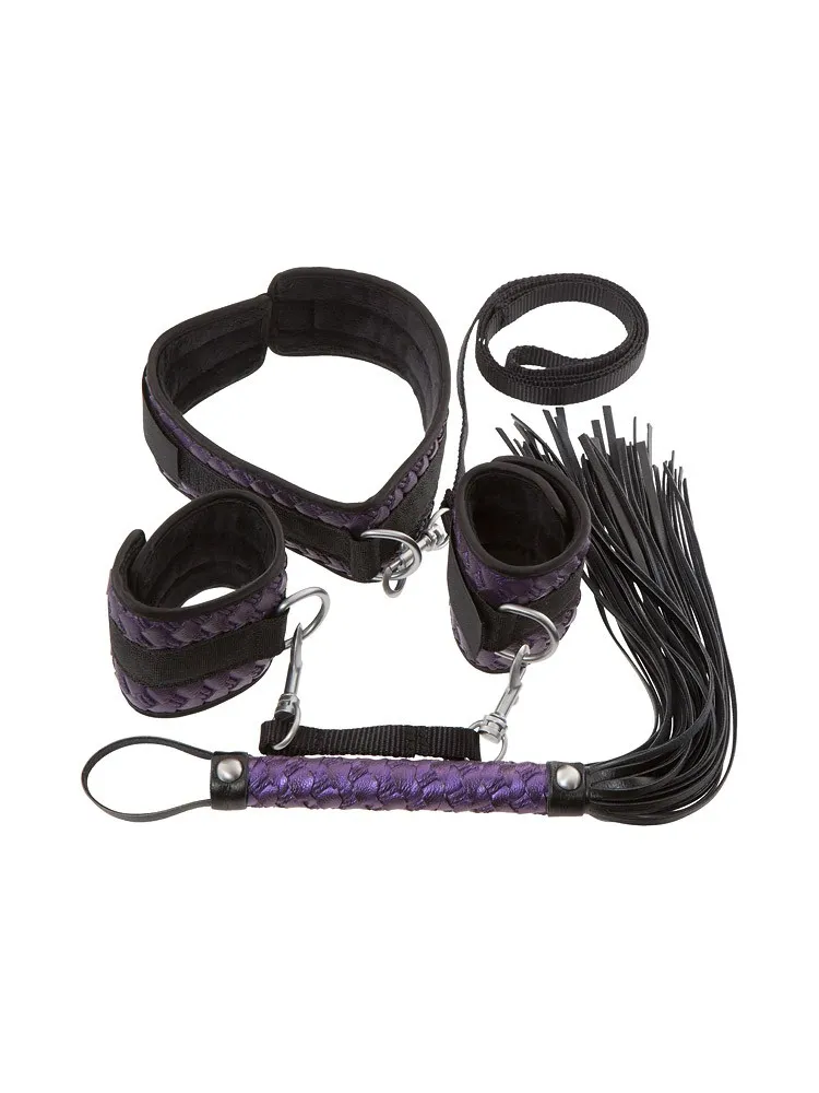 Bad Kitty Fessel-Set, lila/schwarz Bad Kitty Fessel-Set, lila/schwarz