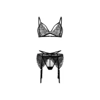 Spitzen-Set mit Golddetails, 3 Teile Spitzen-Set mit Golddetails, 3 Teile