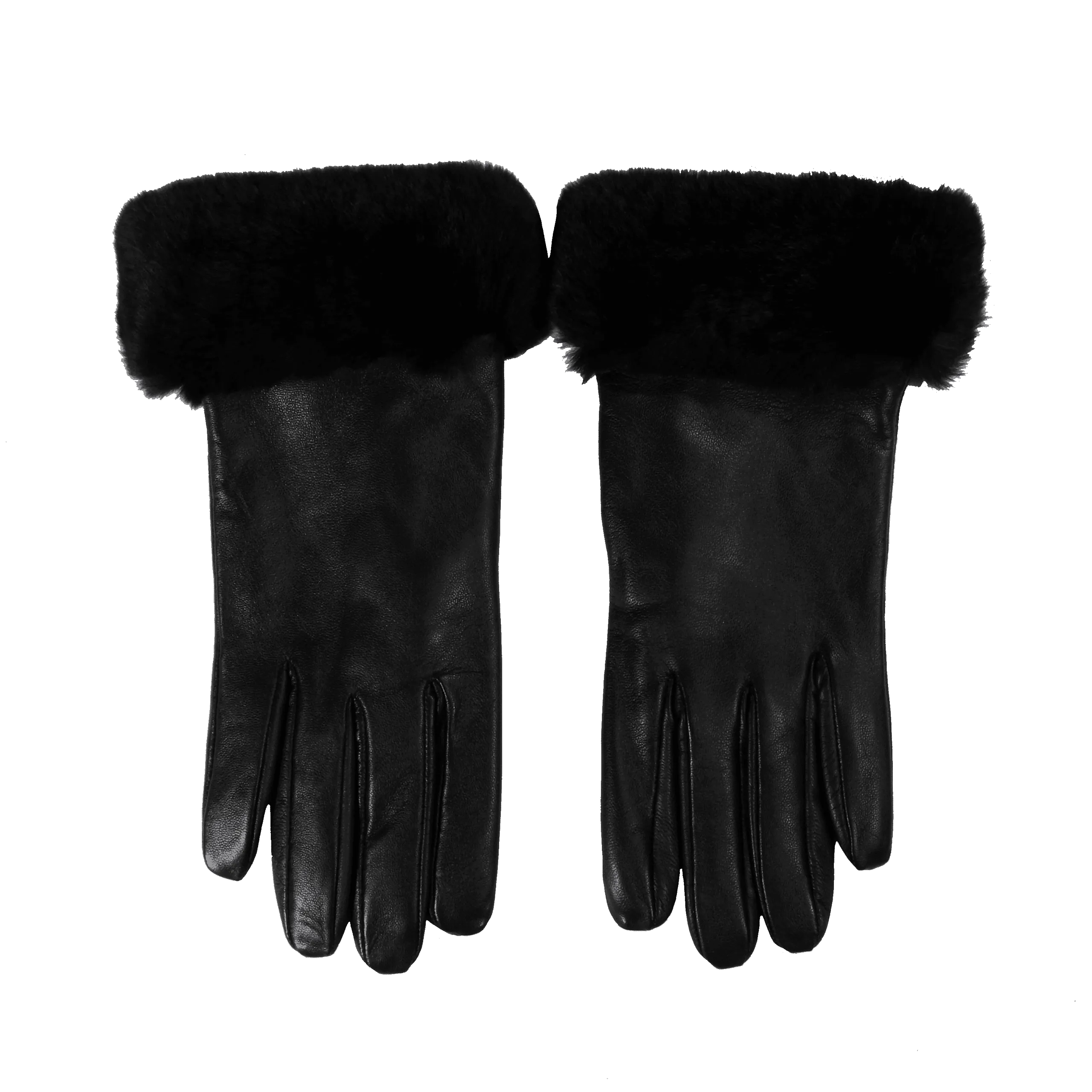 Elif Domanic - Etty Handschuhe mit Lambswool | Schwarz Größe S – Bild 2