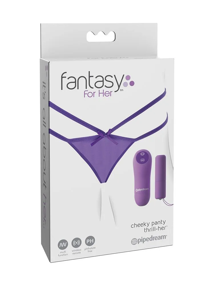 Cheeky Panty Thrill-Her: Vibro-Slip mit Fernbedienung, lila Cheeky Panty Thrill-Her: Vibro-Slip mit Fernbedienung, lila