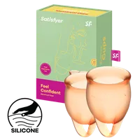 Satisfyer Feel Confident - Menstrual Cup Set, 15 & 20 ml Satisfyer Feel Confident - Menstrual Cup Set, 15 & 20 ml