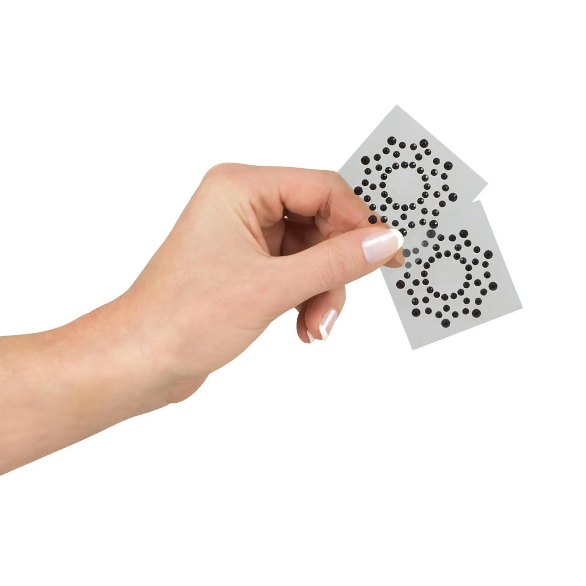 Nippelsticker mit Strasssteinen und Sternoptik – Bild 4