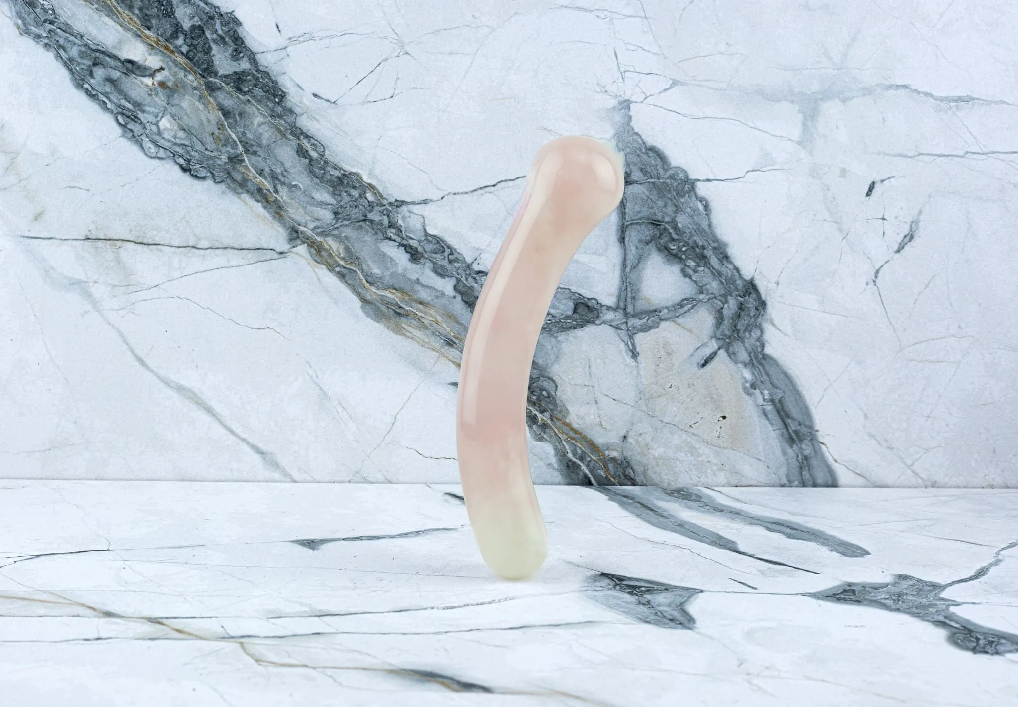 Kristall Dildo Olivia - Rosenquarz – Bild 2